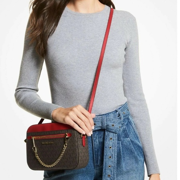 Michael Kors Women's Jet Set Item‎ Large East West Chain Crossbody Bag - Picture 1 of 7